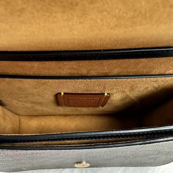 COACH Quinn Bag In Signature Canvas Shoulder/Crossbody Walnut/Black CZ770 NWT - Picture 5 of 6